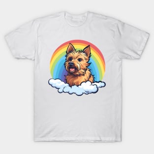 Cute Australian Terrier Rainbow Cloud Kawaii Dog Happy Puppy T-Shirt